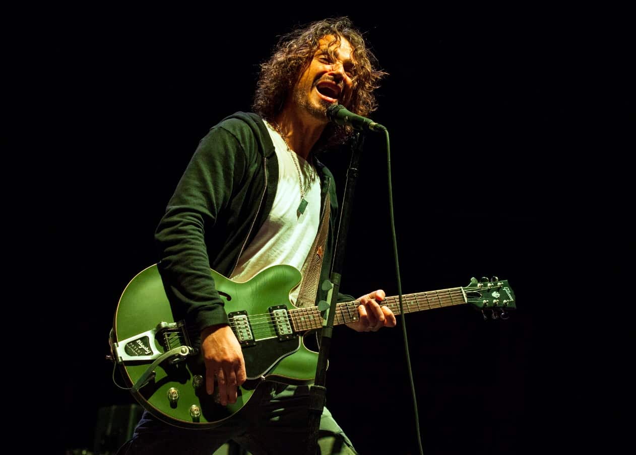 In this May 19, 2013 file photo, Chris Cornell of Soundgarden performs at Rock on the Range in Columbus, Ohio. (AAP)
