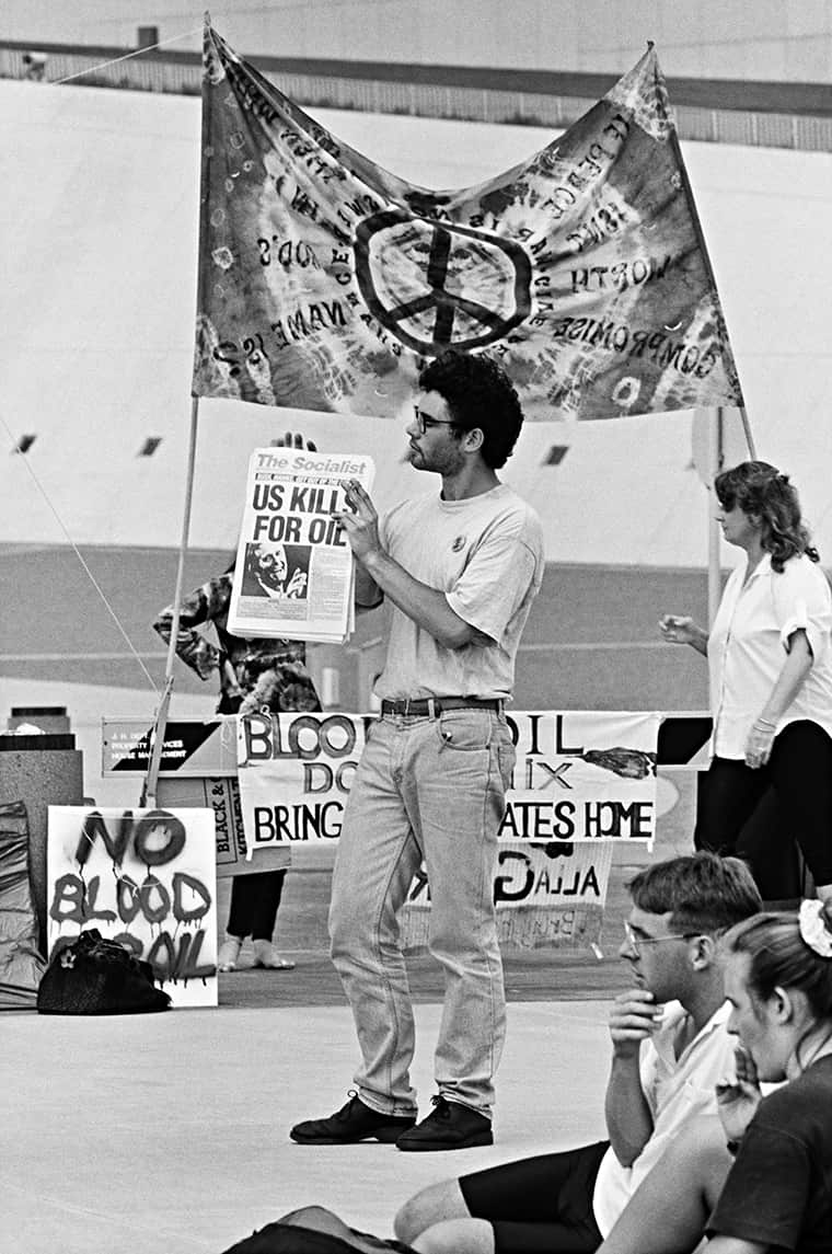 Gulf War protests 1990.