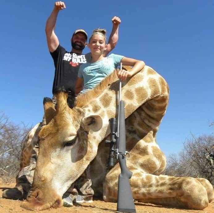 Aryanna Gourdin and her father, Eli Gourdin (left)