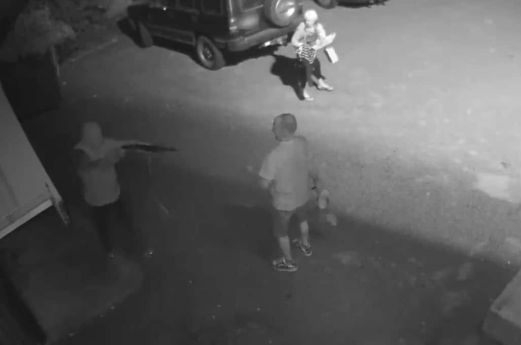 The pair, in their 70s, alleged the attacker wanted the keys to the bowls club they had just left.