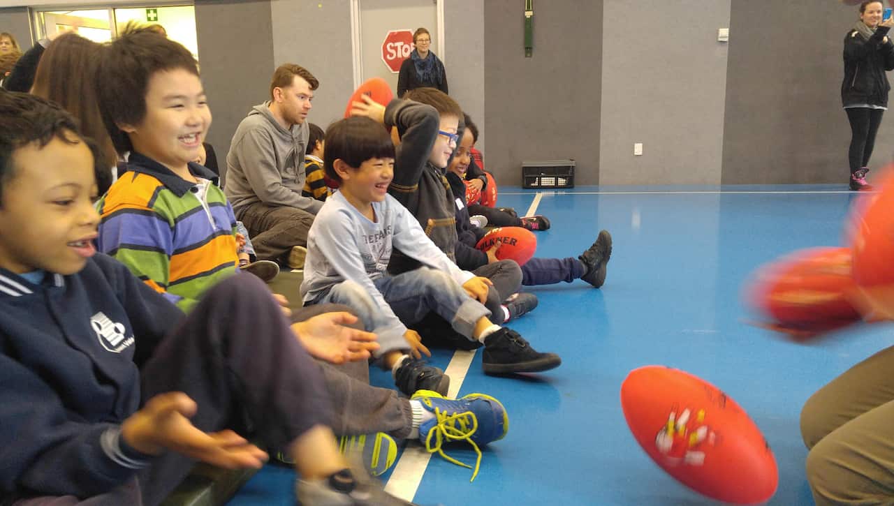 Footys4All at Ascot Vale Special Needs School.