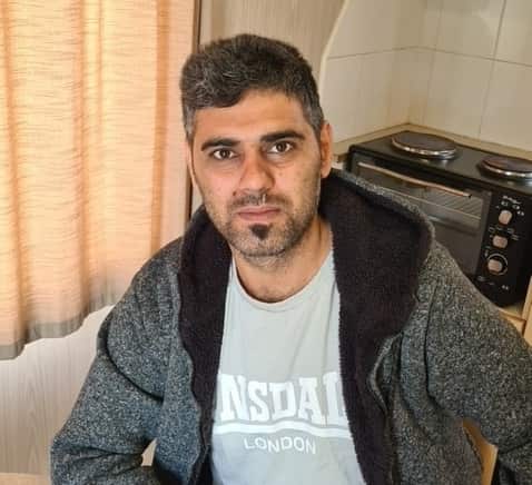 Hamed Khedami, 27, is a refugee from Iran.