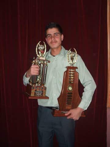 Destined for success...Hameed is used to winning cricket awards. (Supplied)