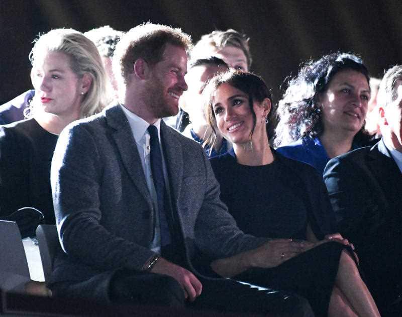 Prince Harry Duke of Sussex and Meghan Duchess of Sussex attend the Opening Ceremony of the Invictus Games.