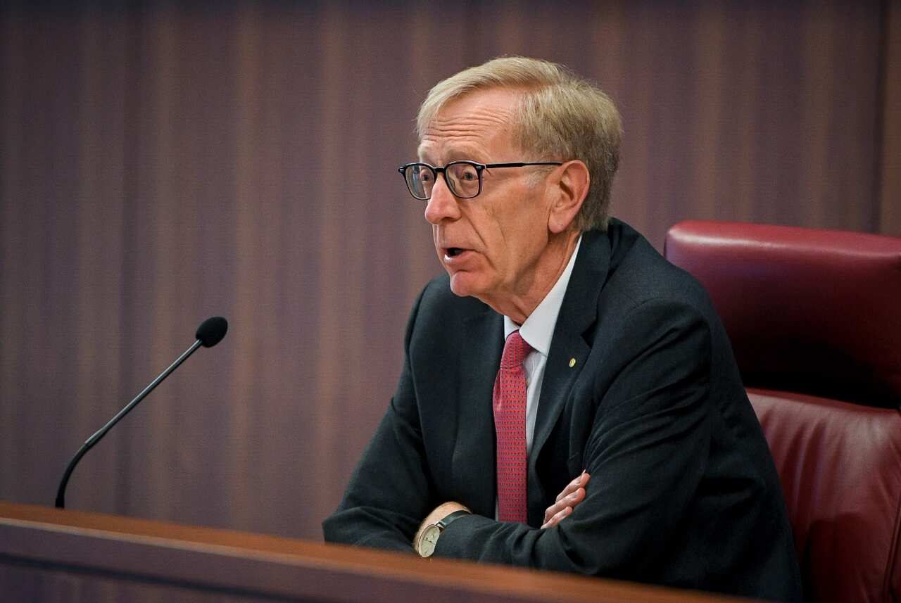 The Commissioner Kenneth Hayne during The Royal Commission's initial public hearing into Misconduct in the Banking, Superannuation 
