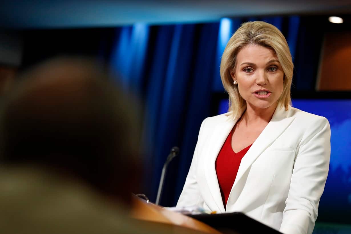 State Department spokeswoman Heather Nauert.