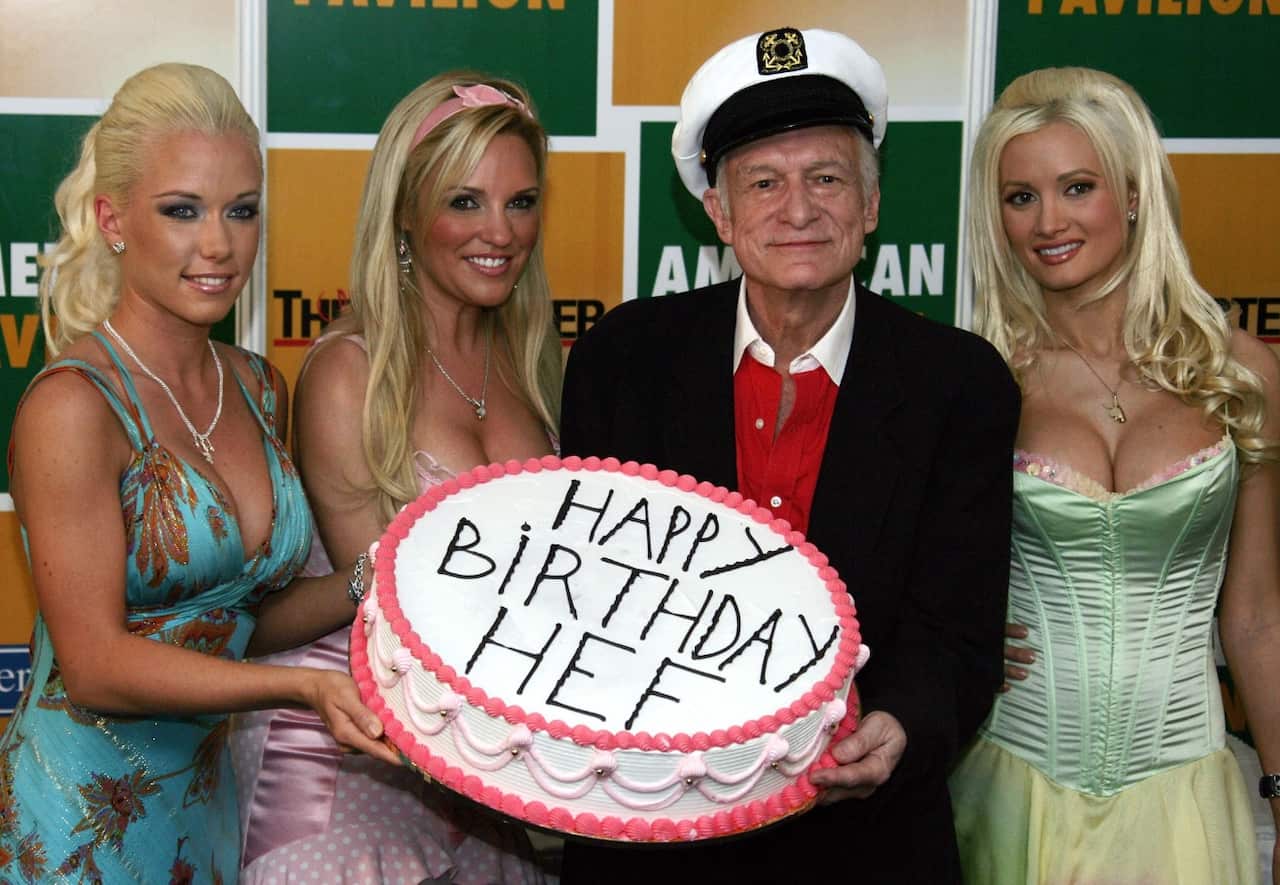 Hefner at his 80th birthday in 2006 