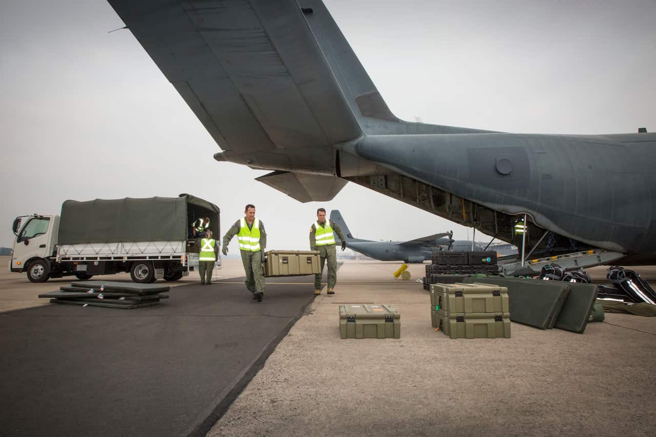 Three RAAF aircraft will take part in the repatriation mission to New Zealand in the wake of the volcanic eruption. 