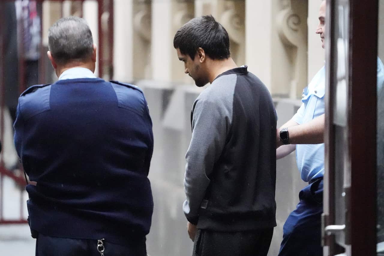 Codey Herrmann is taken from the Supreme Court of Victoria earlier this year. 