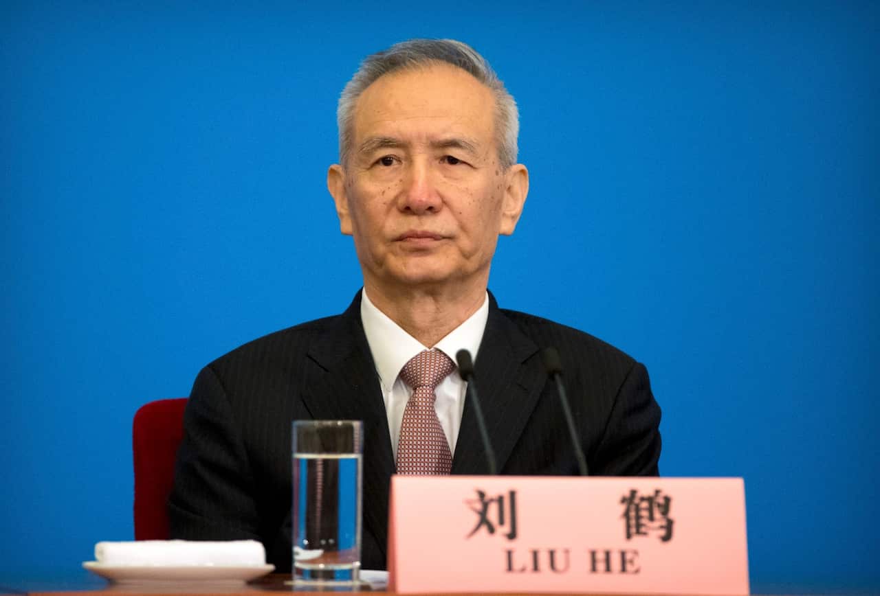 March 20, 2018, file photo of Vice Premier Liu He.