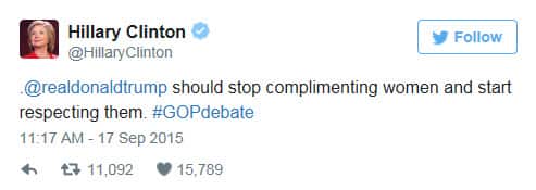 Hilary Clinton tweets