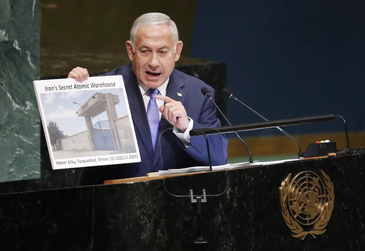  Israeli Prime Minister Benjamin Netanyahu addresses the General Debate of the 73rd session of the General Assembly of the United Nations