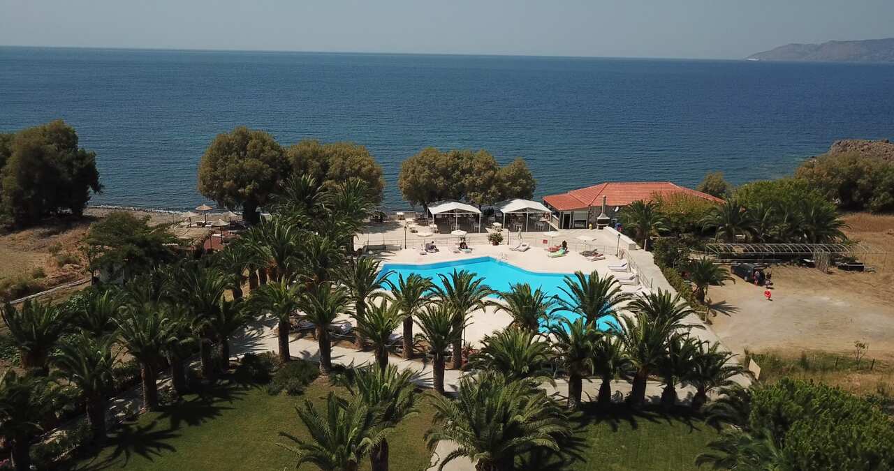 Hotel Aphrodite, owned by Aphrodite Vati, in Lesbos, Greece