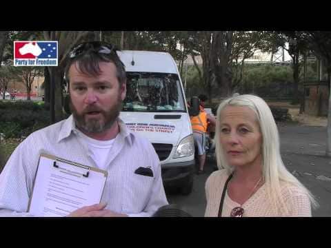 Kim Vuga with Nick Folkes of the Party of Freedom.