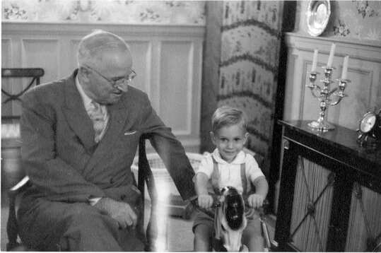 Clifton Truman Daniel with his grandfather, Harry Truman.