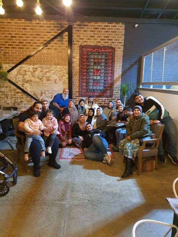 Ibtehaj Shahrouk with her family