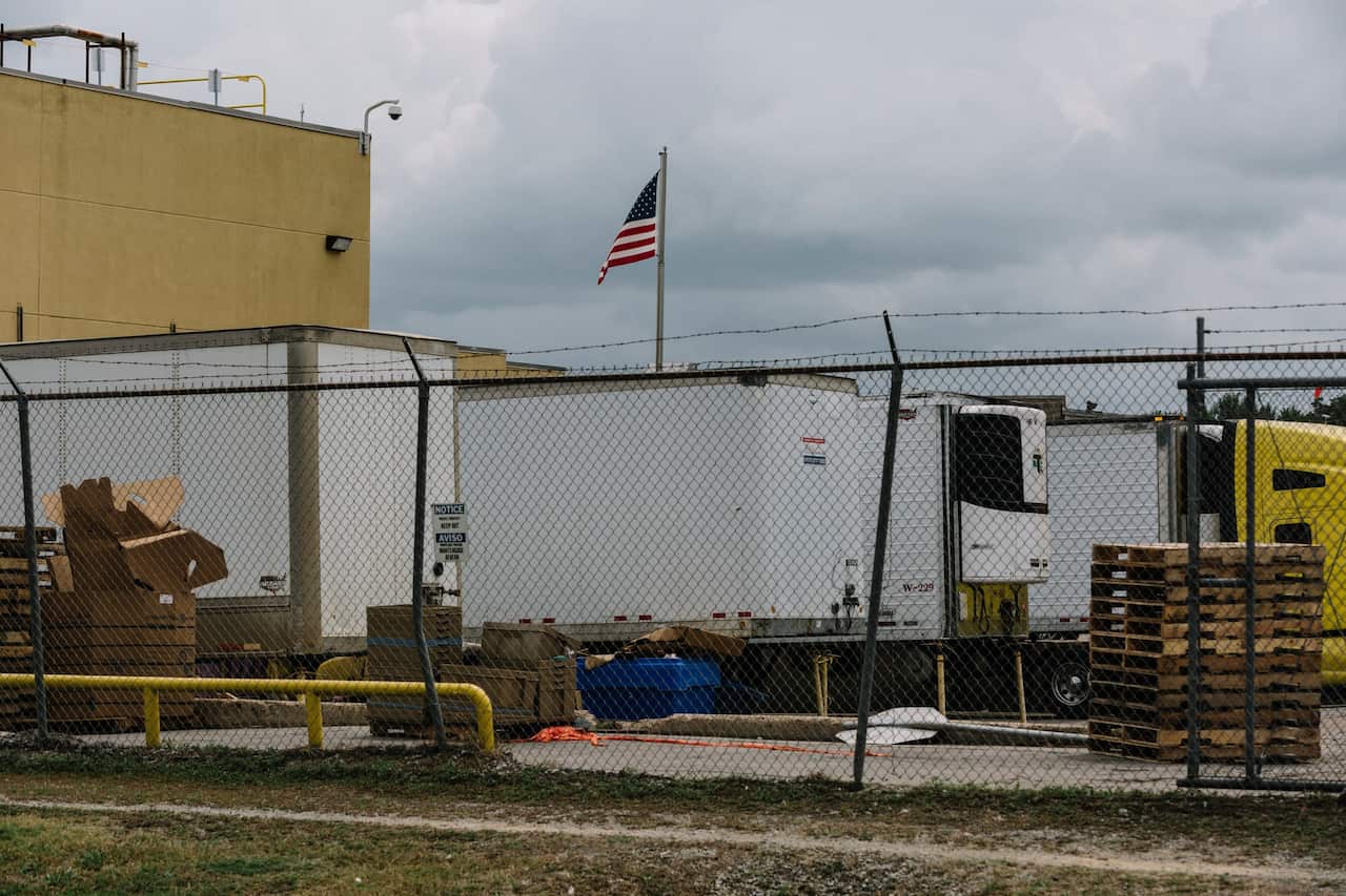 The Peco Foods processing plant in Canton, Miss., was one of several locations targeted by federal immigration authorities in coordinated raids.