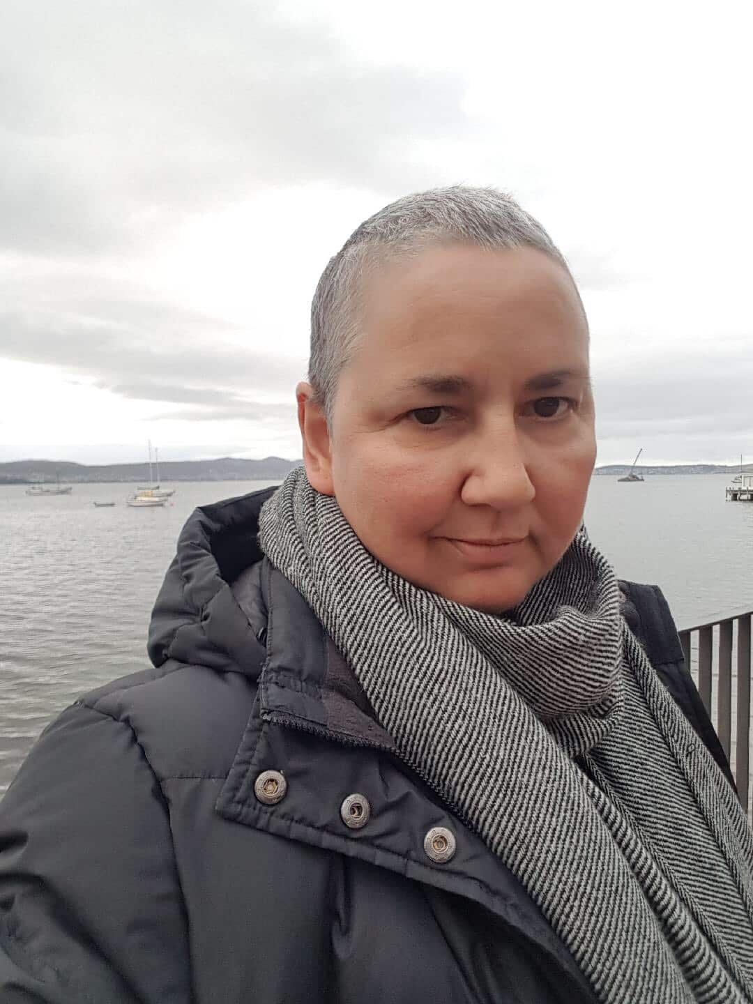 Ms Stocks after the completion of her chemotherapy treatment.