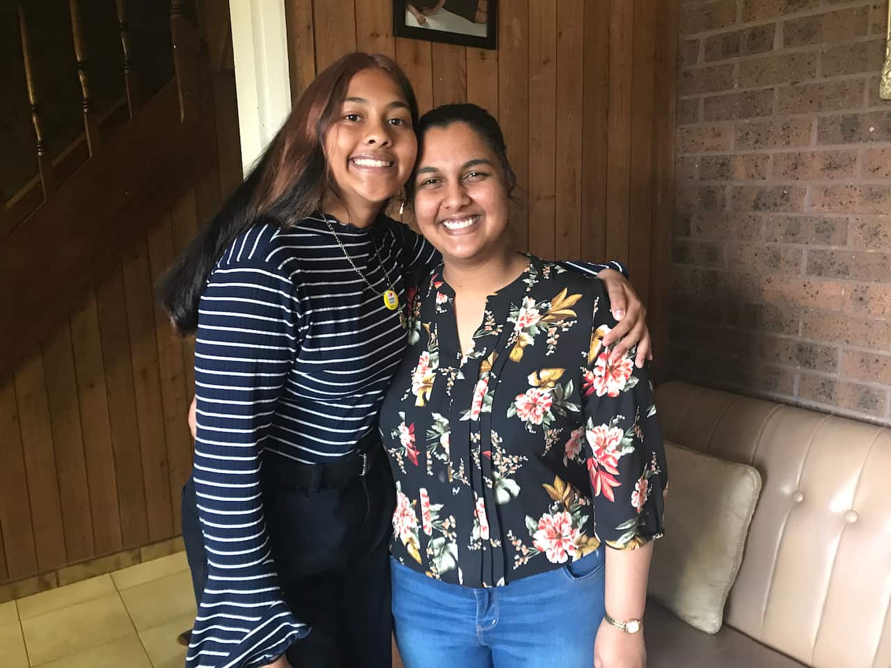 Jean Lewis, 15, and her older sister Lisa, 22, who she says inspired her to get into activism. 