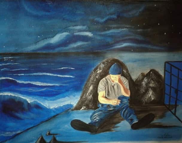 A painting by Abbas al Aboudi.