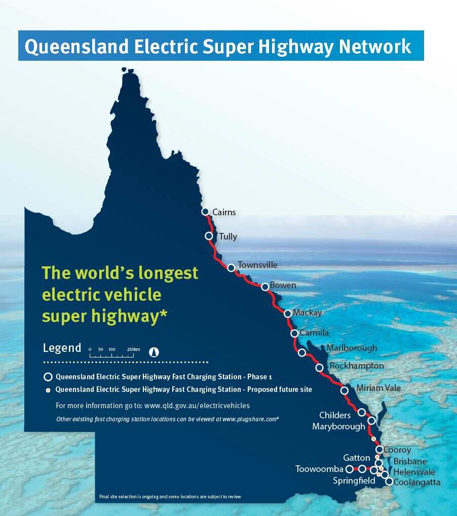 Map of the proposed electric super highway.