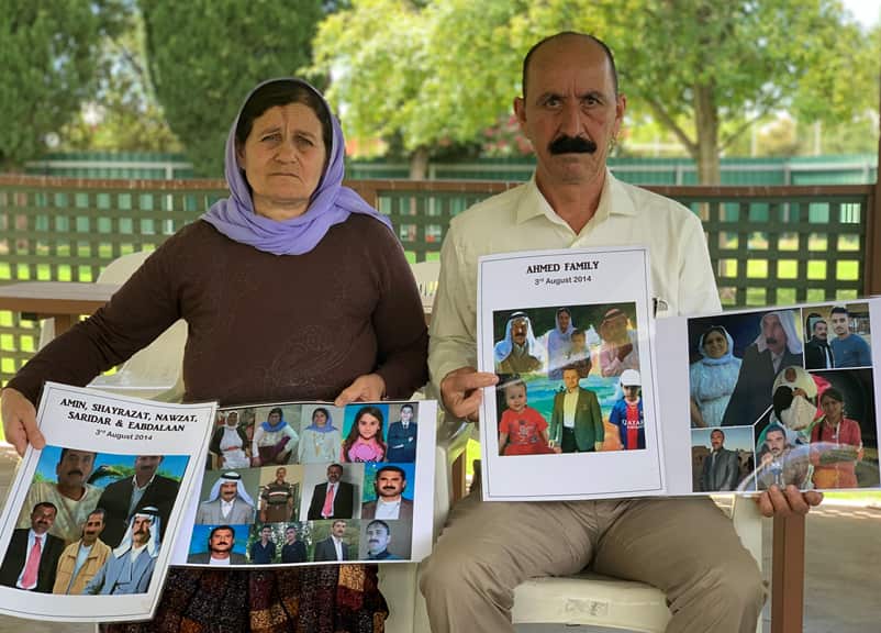 Arab Mato and Layla Mato are still looking for 71 members of their extended family who have been missing since 2014. 