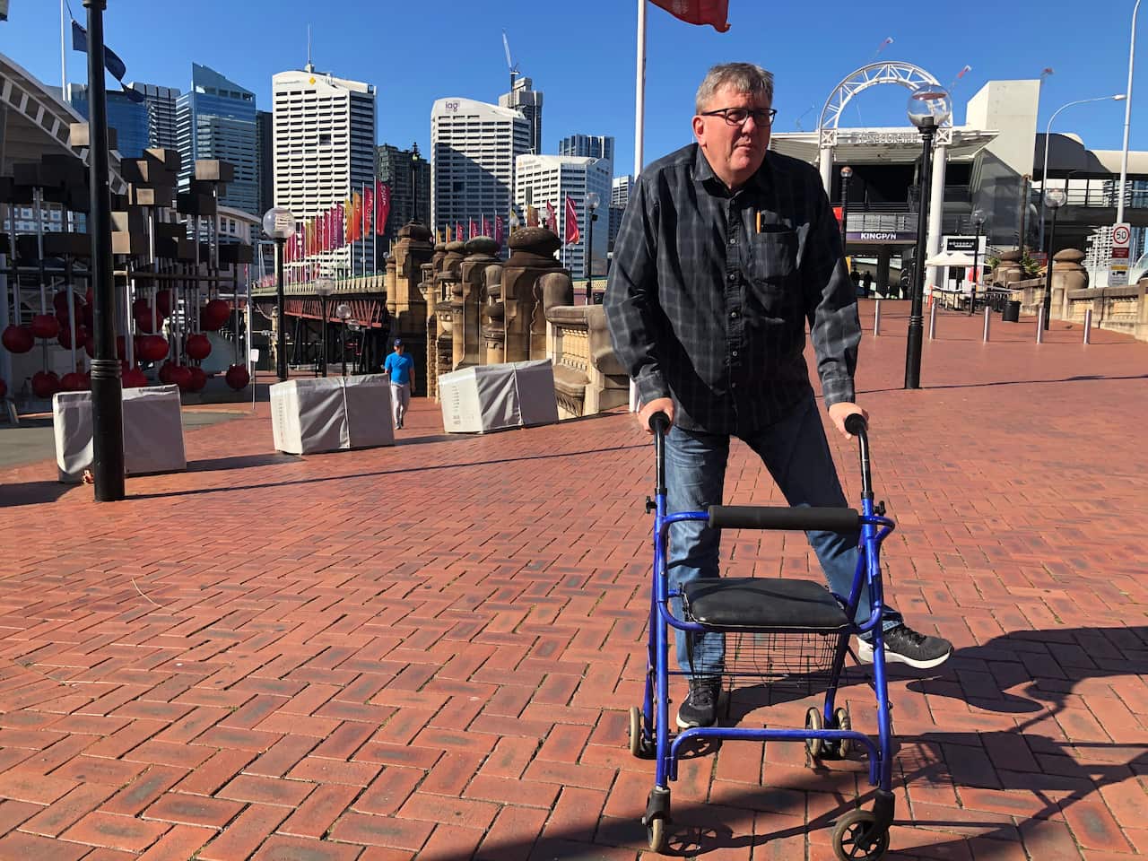 Ross has used the savings from the pokies to focus on his health.