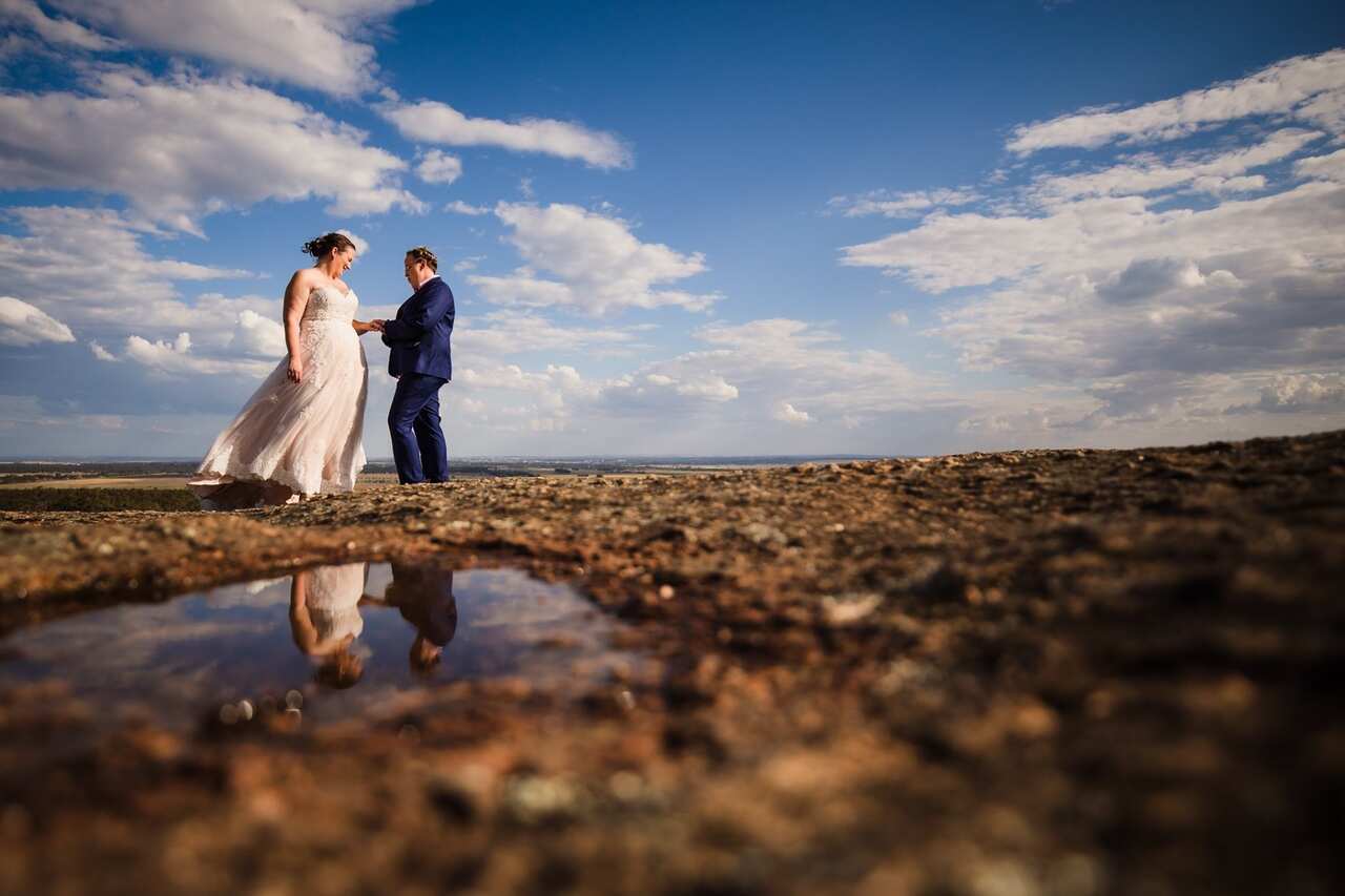 Kat and Terri on their wedding day.