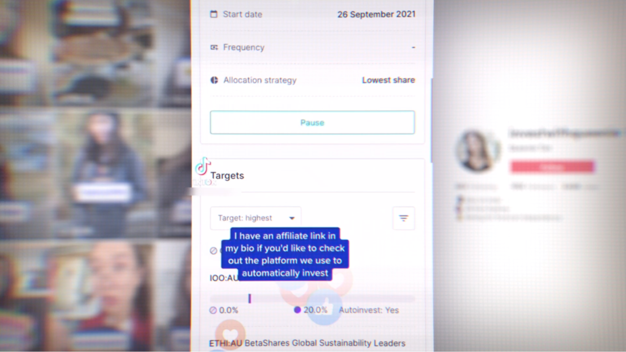 Affiliate link on FinTok