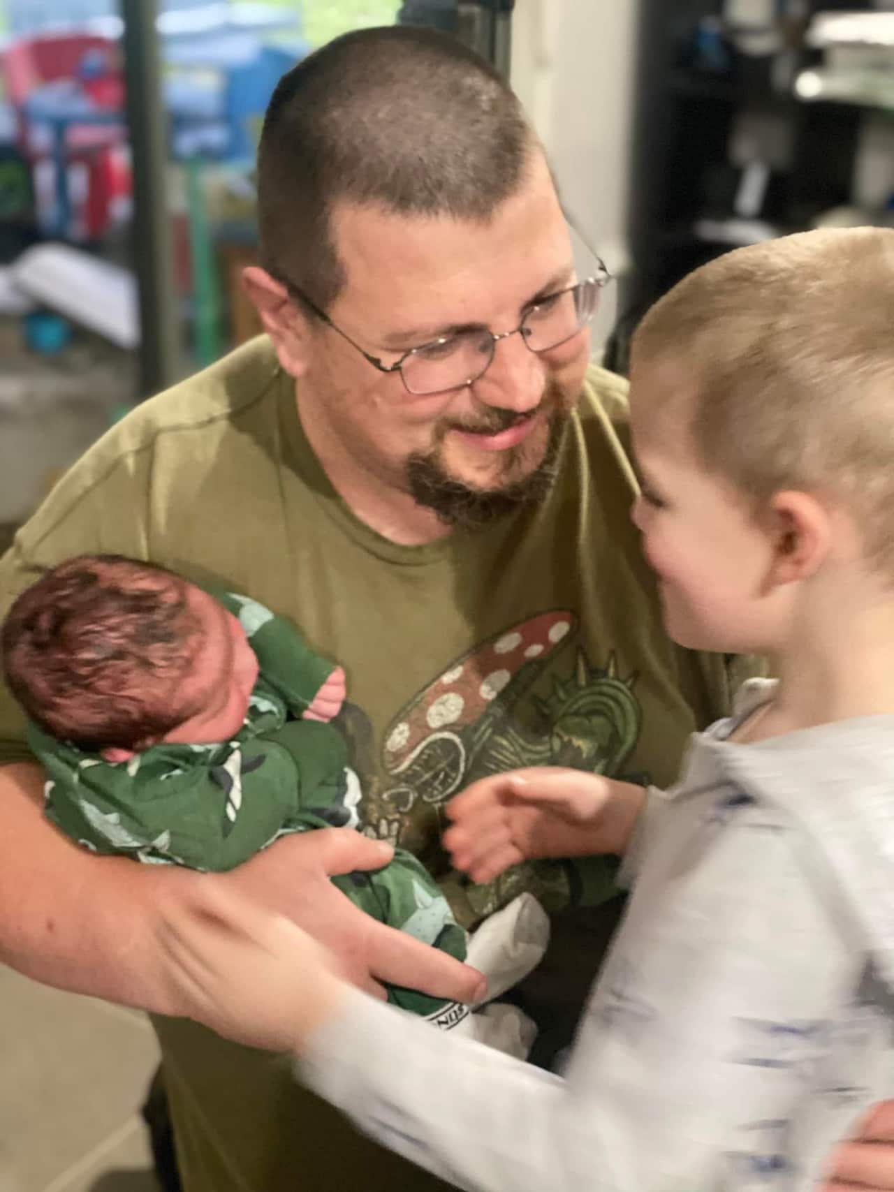 Cason meets his brother Jeffrey