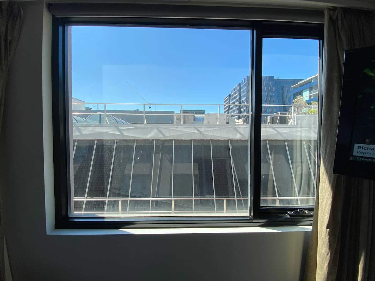 Park Hotel window slammed shut.