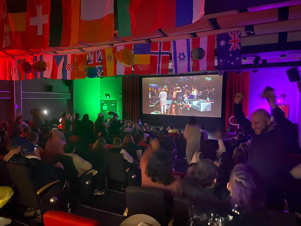 A Eurovision grand final party was held in Sydney on Sunday morning.