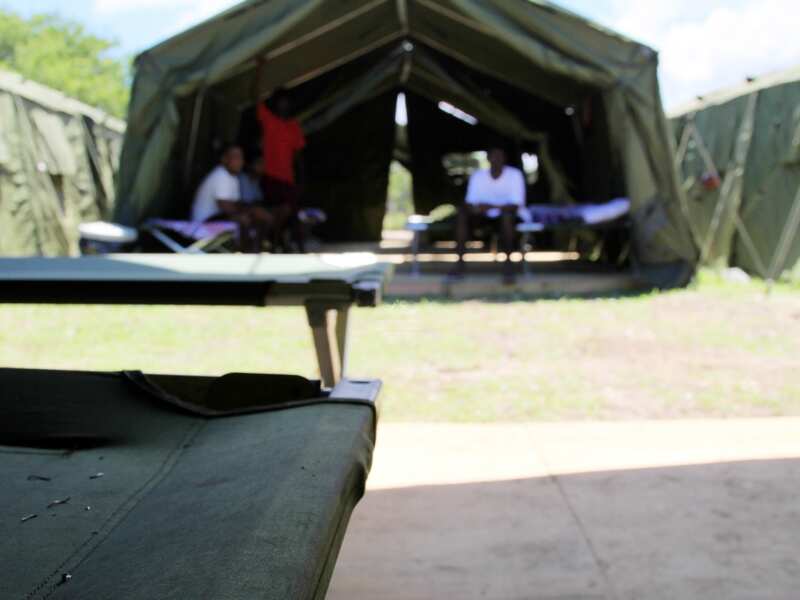 A file image of accommodation at the Nauru detention centre
