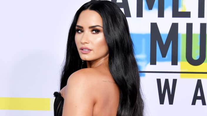 Demi Lovato attends the 2017 American Music Awards at Microsoft Theater on November 19, 2017