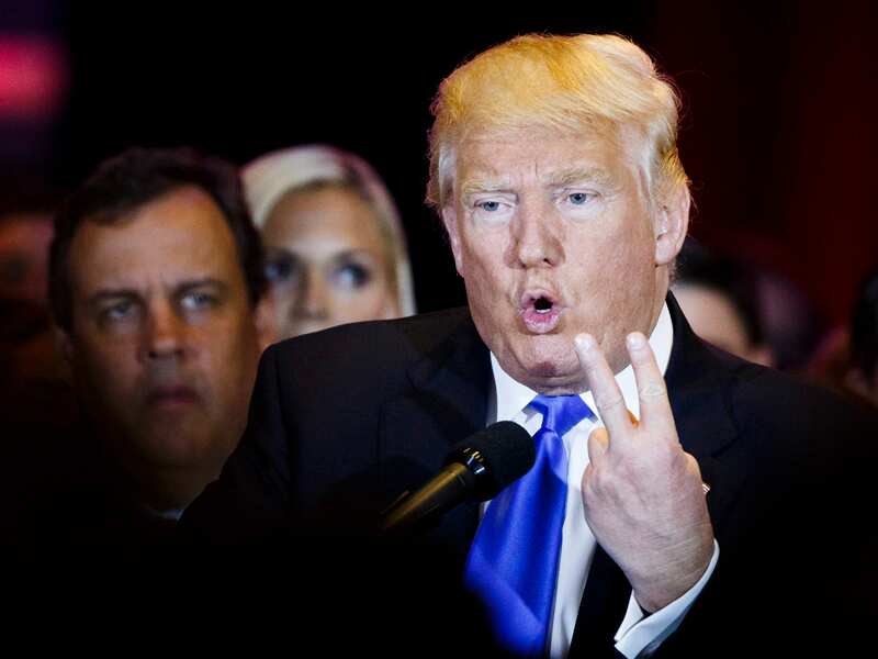 US Republican presidential candidate Donald Trump