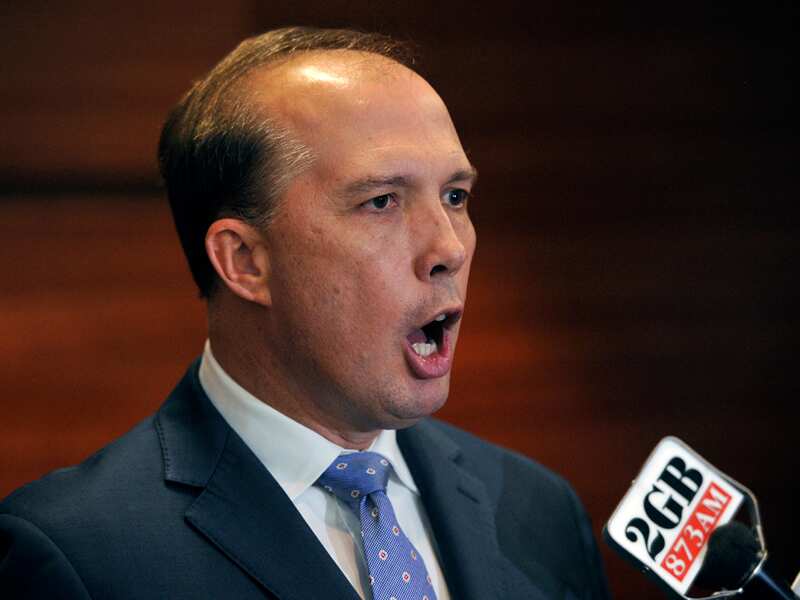 Minister for Immigration Peter Dutton