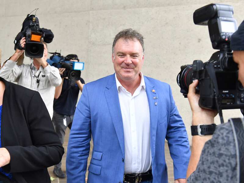 Rod Culleton leaves the High Court of Australia