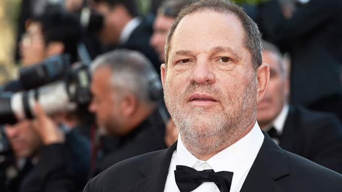 File image from 2015 of US producer Harvey Weinstein