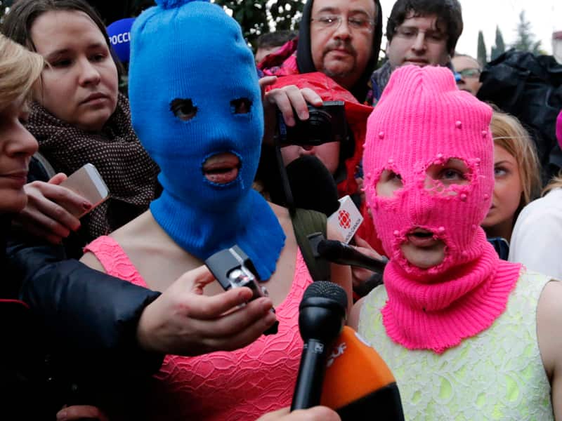 Members of Russian punk band Pussy Riot