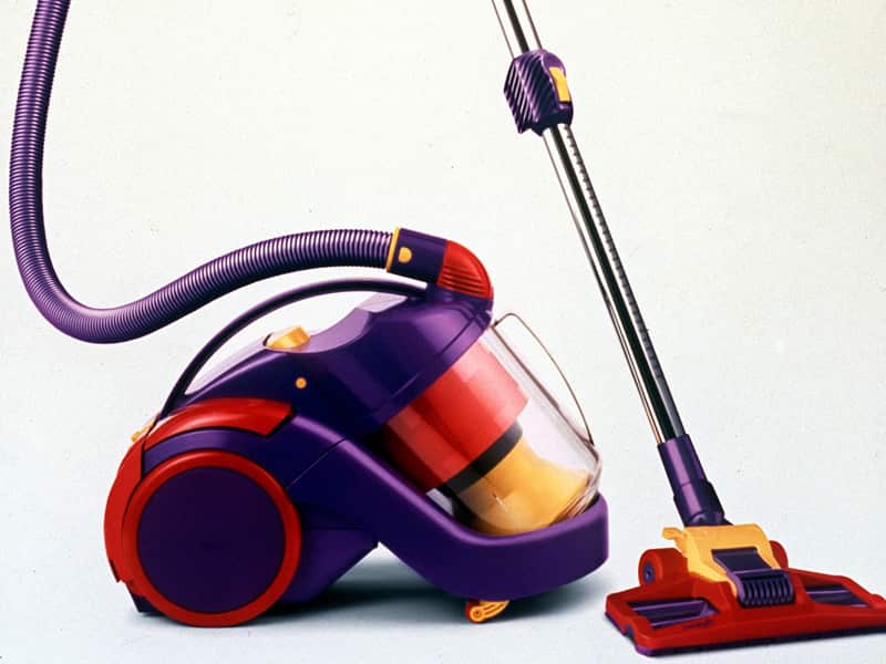 "DC02 De Stijl" model of designer James Dyson's Dual Cyclone vacuum