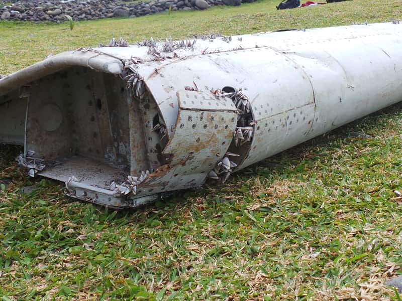 Piece of debris from an unidentified aircraft