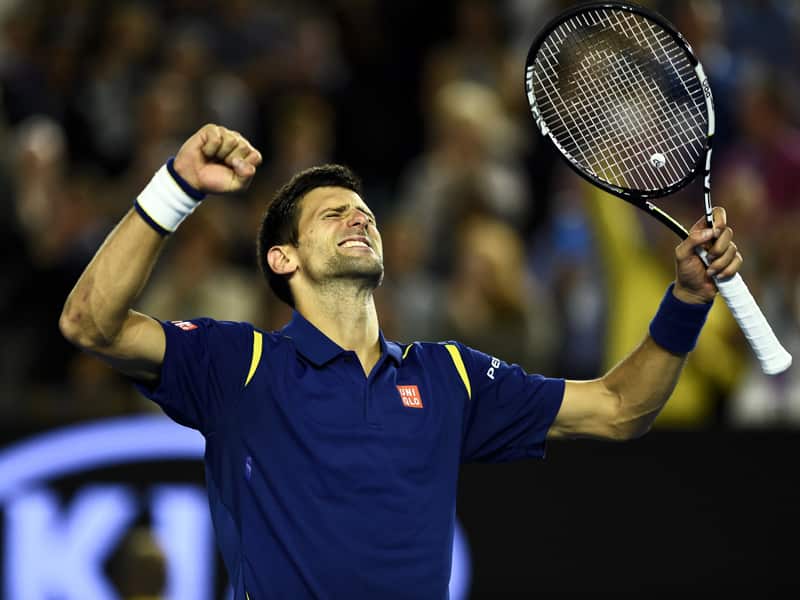 Novak Djokovic of Serbia