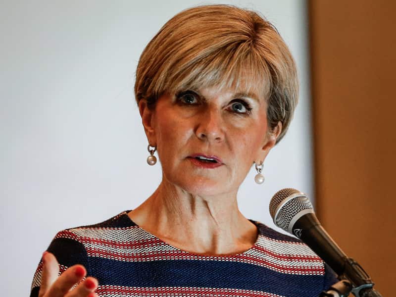 Australian Minister for Foreign Affairs Julie Bishop