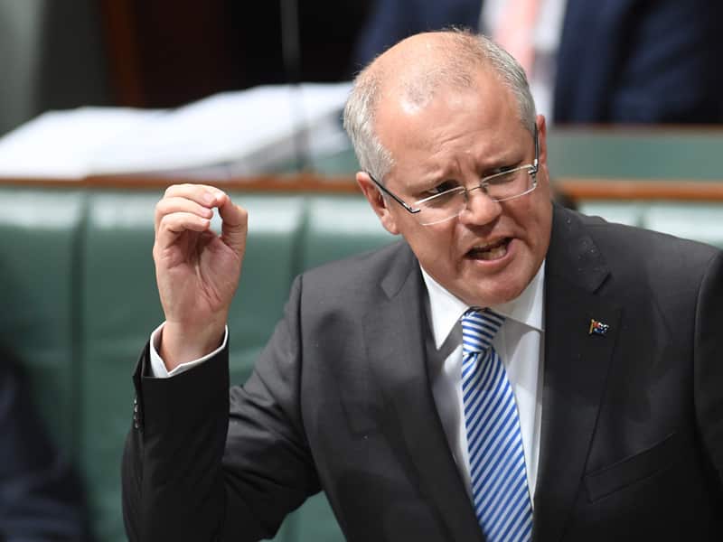 (File photo) Australia's Treasurer Scott Morrison. 