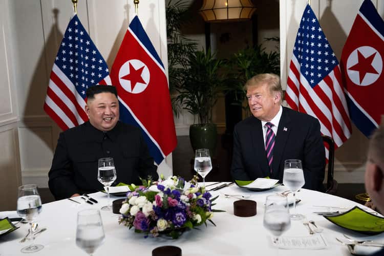 Kim Jong Un With U.S. President Donald Trump