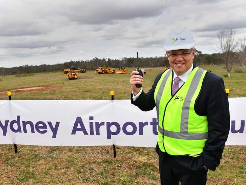 Scott Morrison has marked the start of construction for the new Western Sydney Airport. 