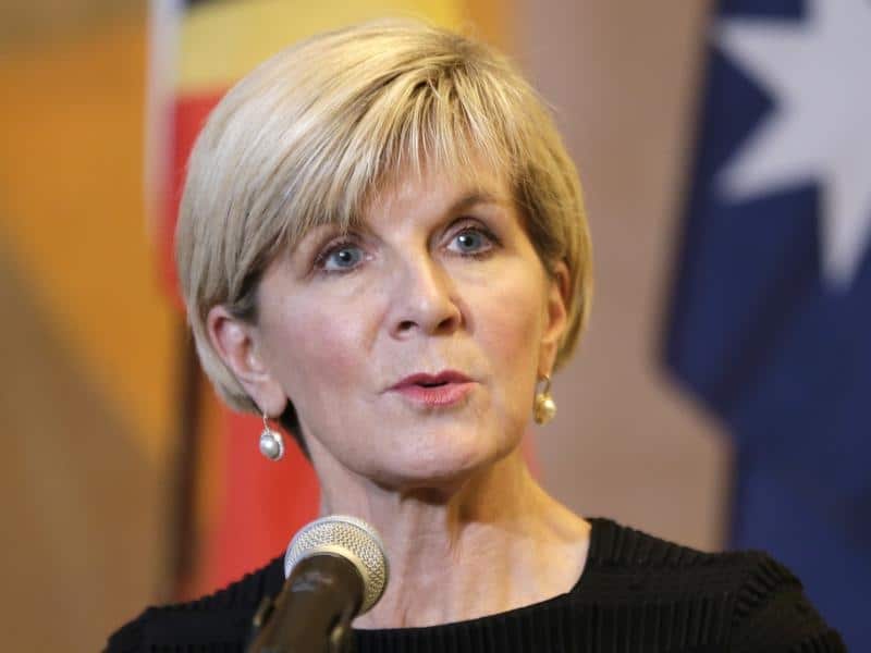 Foreign Minister Julie Bishop