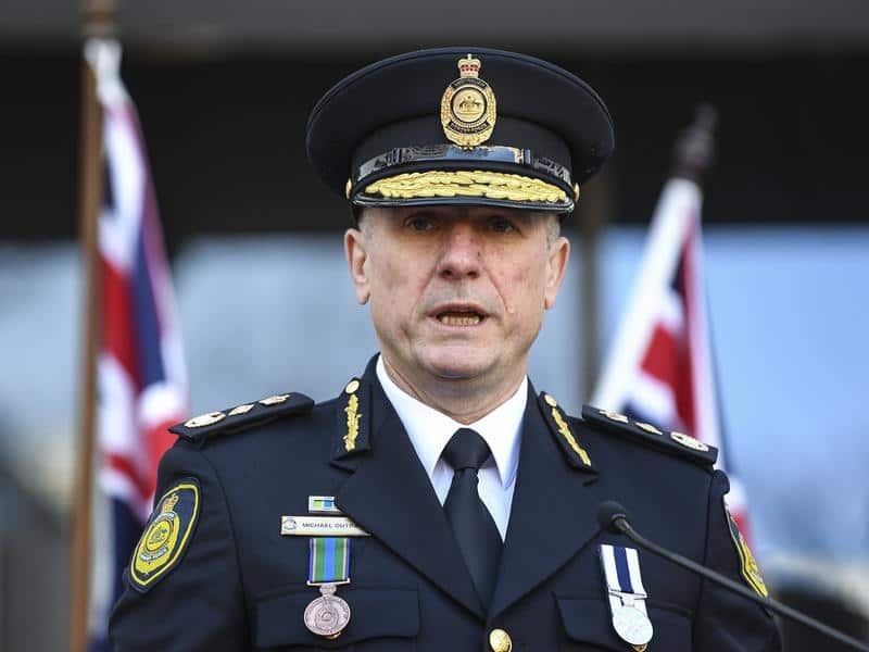 A file image of Australian Border Force Commissioner Michael Outram