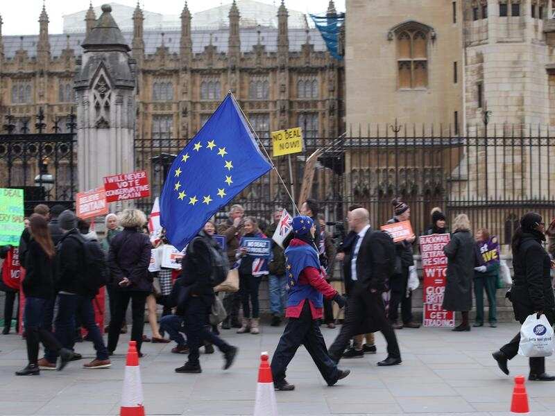 The March to Leave campaign in the streets of London, demanding the UK's pull out of the EU.