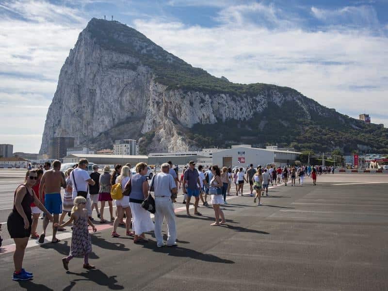 A file image of the airport of Gibraltar